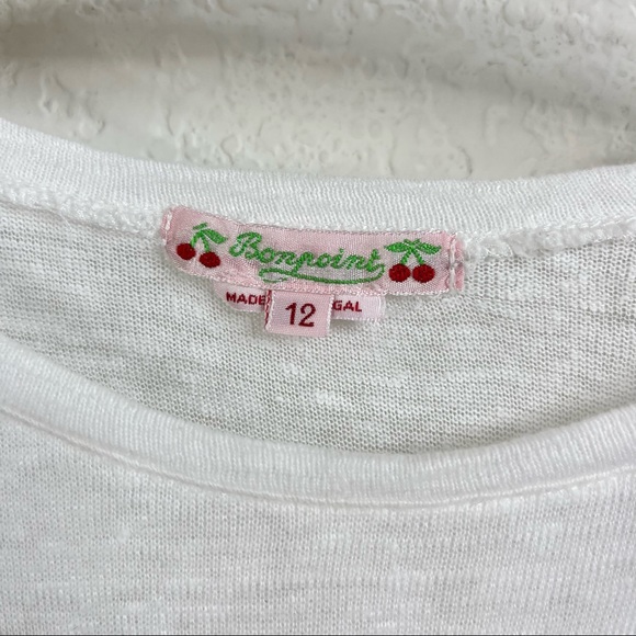 Bonpoint Spring 17 Linen Graphic Cherry Tee - Picture 5 of 6